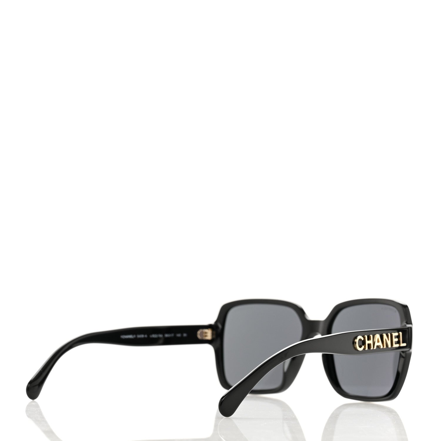 Chanel Acetate Square Sunglasses 5408-A Black 4 of 7
