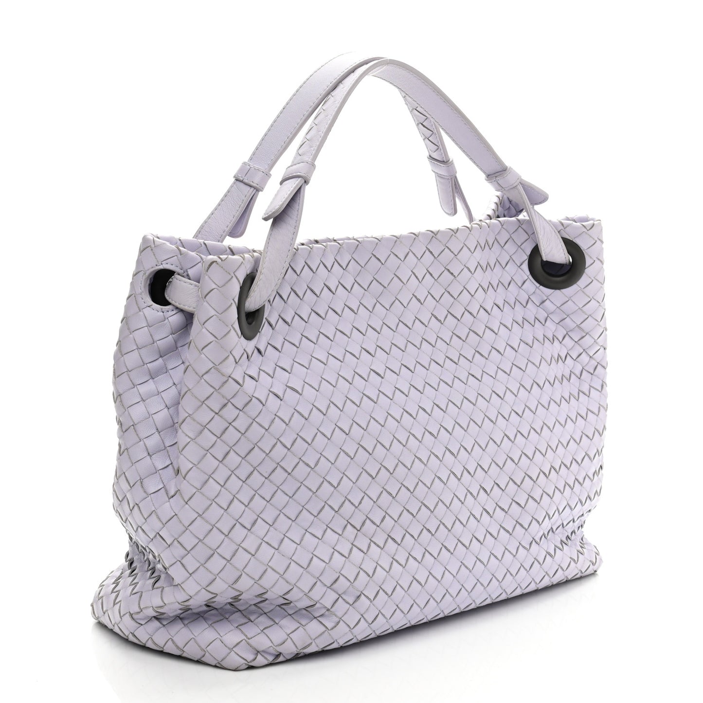 Nappa Intrecciato Medium Garda Bag Zinc