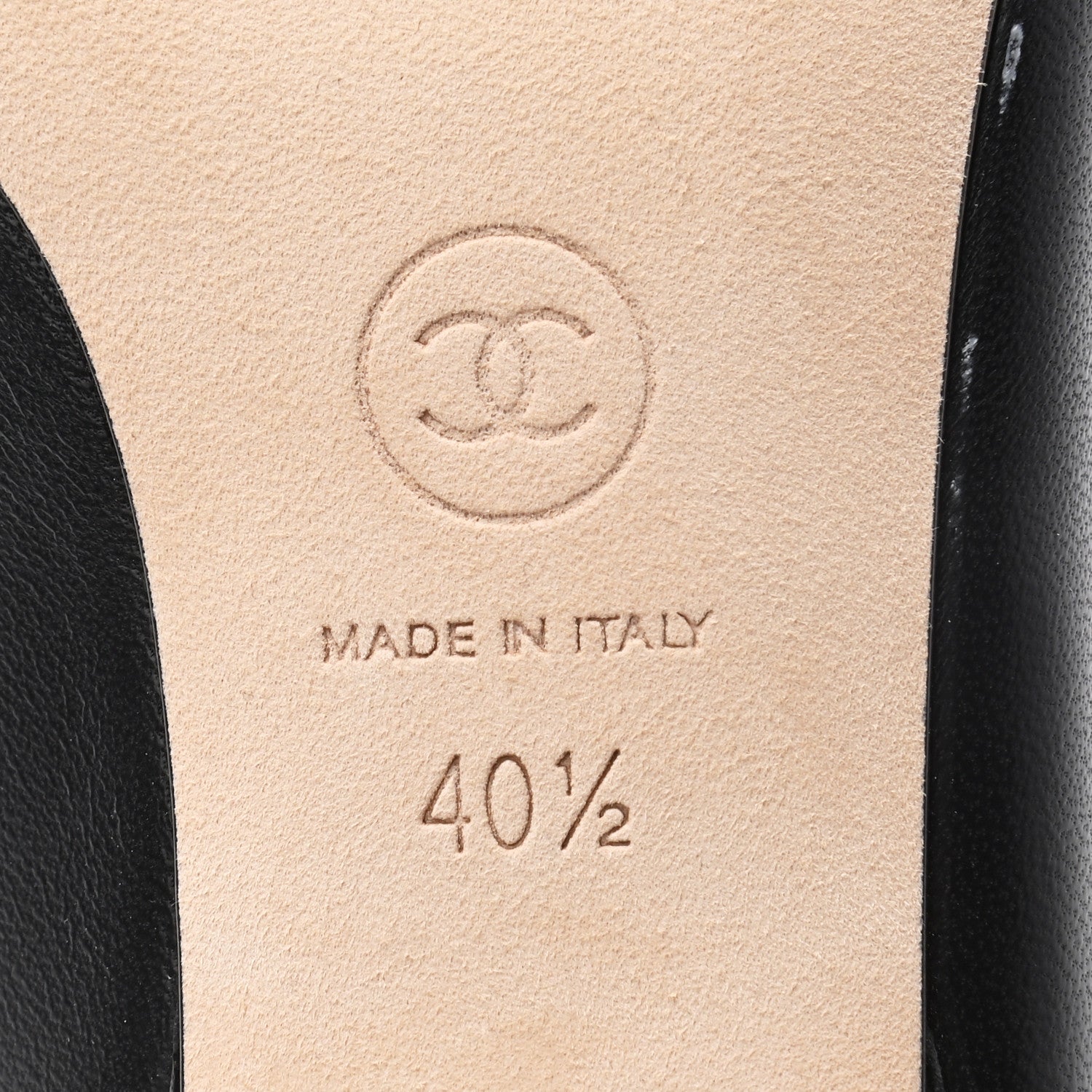 Chanel Lambskin Grosgrain Cap Toe CC Mules 40.5 Black 6 of 11