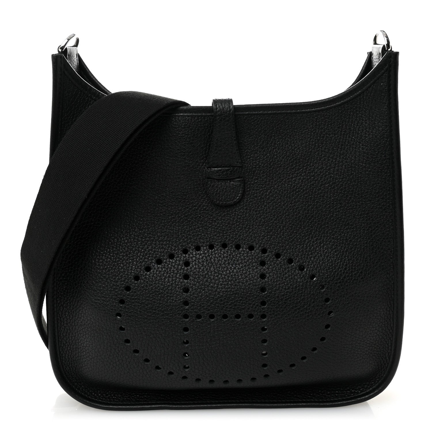 Hermes Taurillon Clemence EVELYNE III PM Black 1 of 10