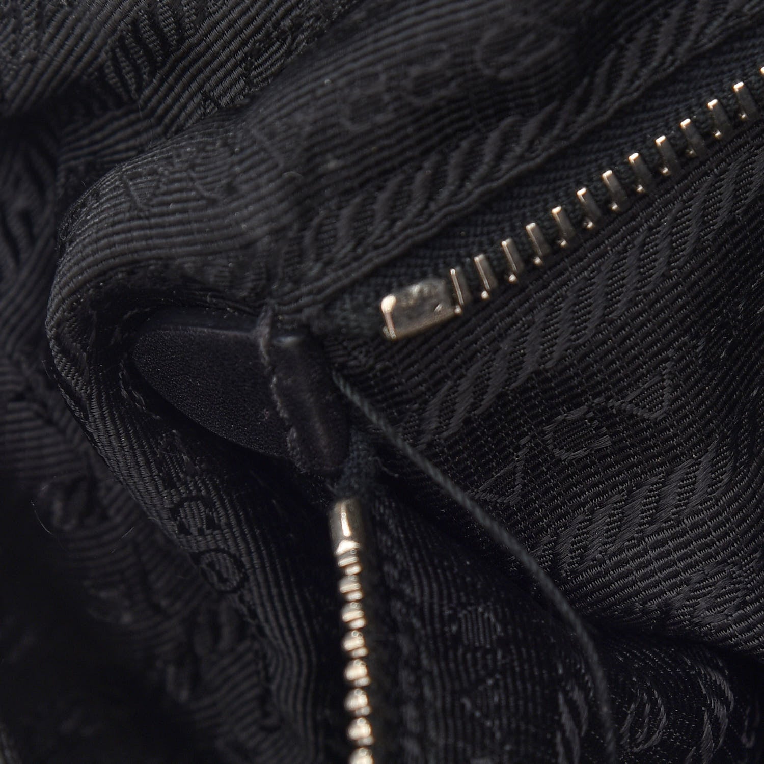 Prada Soft Calfskin Pleated Hobo Black 9 of 9
