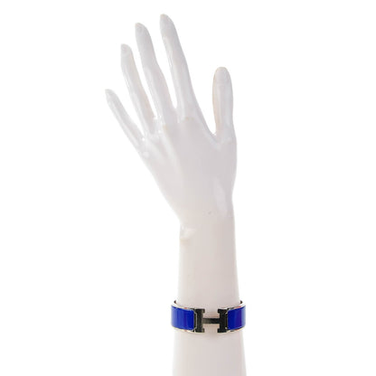 Hermes Enamel Wide Clic Clac H Bracelet PM Bleu Electrique 2 of 6