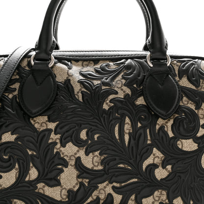 Gucci GG Supreme Monogram Arabesque Small Boston Black 8 of 11