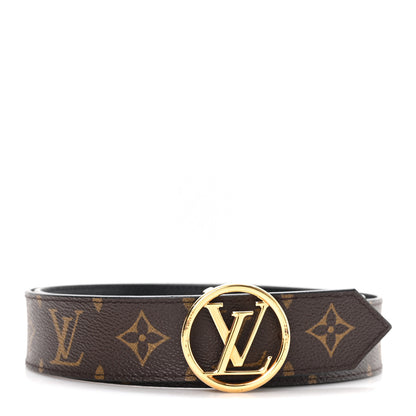 Louis Vuitton Monogram Epi 35mm LV Circle Reversible Belt 90 36 Black 1 of 4