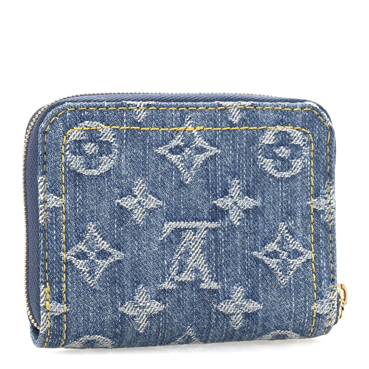 Denim Monogram Zippy Coin Purse Blue