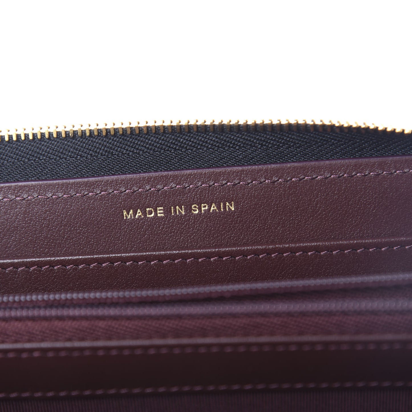 Caviar Quilted Large Gusset Zip Around Wallet Black