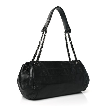 Chanel Lambskin Lax Accordion Hobo Black 3 of 10
