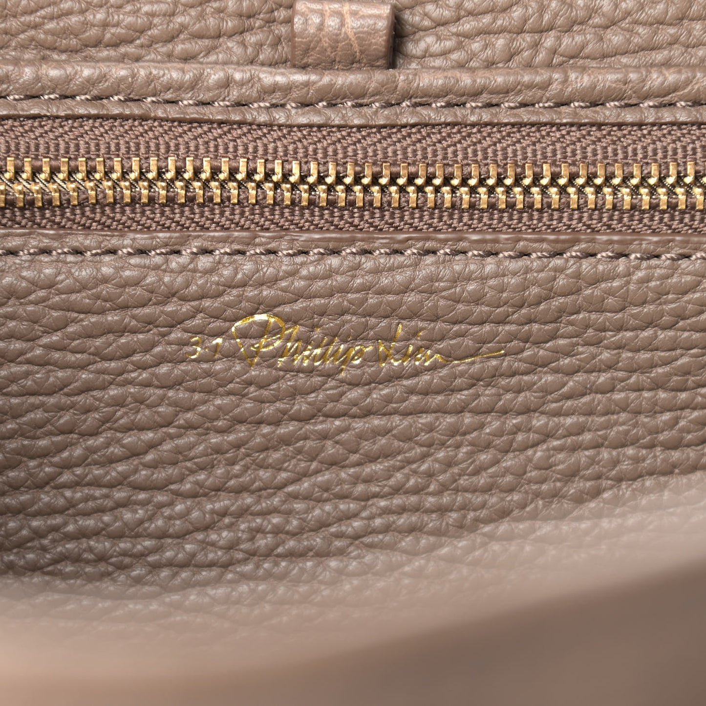 Textured Calfskin Medium Pashli Satchel Taupe