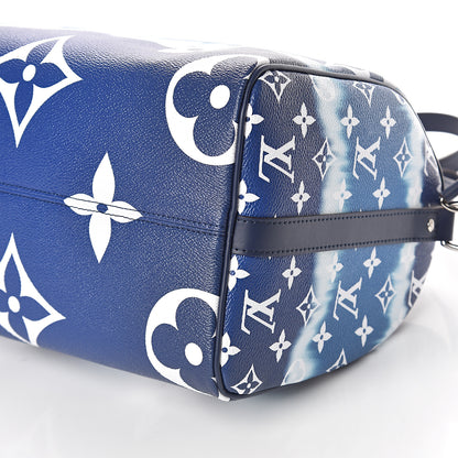Louis Vuitton Monogram Escale Speedy Bandouliere 30 Blue 8 of 10