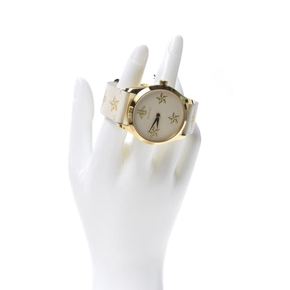 Gucci Stainless Steel Calfskin 38mm G-Timeless Bee Star Quartz Watch White 2 of 6