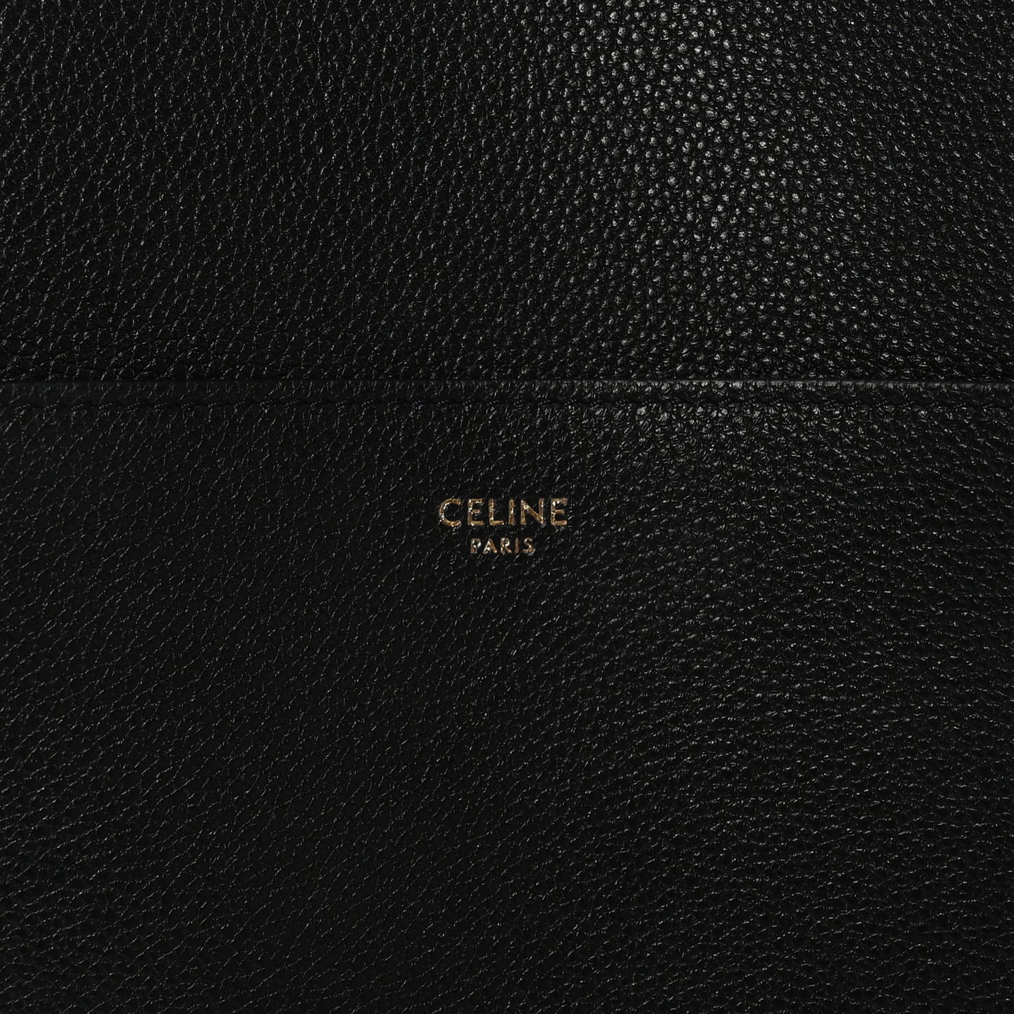 Soft Grained Calfskin Sangle Bucket Bag Black
