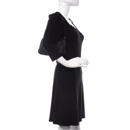Prada Vitello Daino Pochette Bag Black 2 of 10