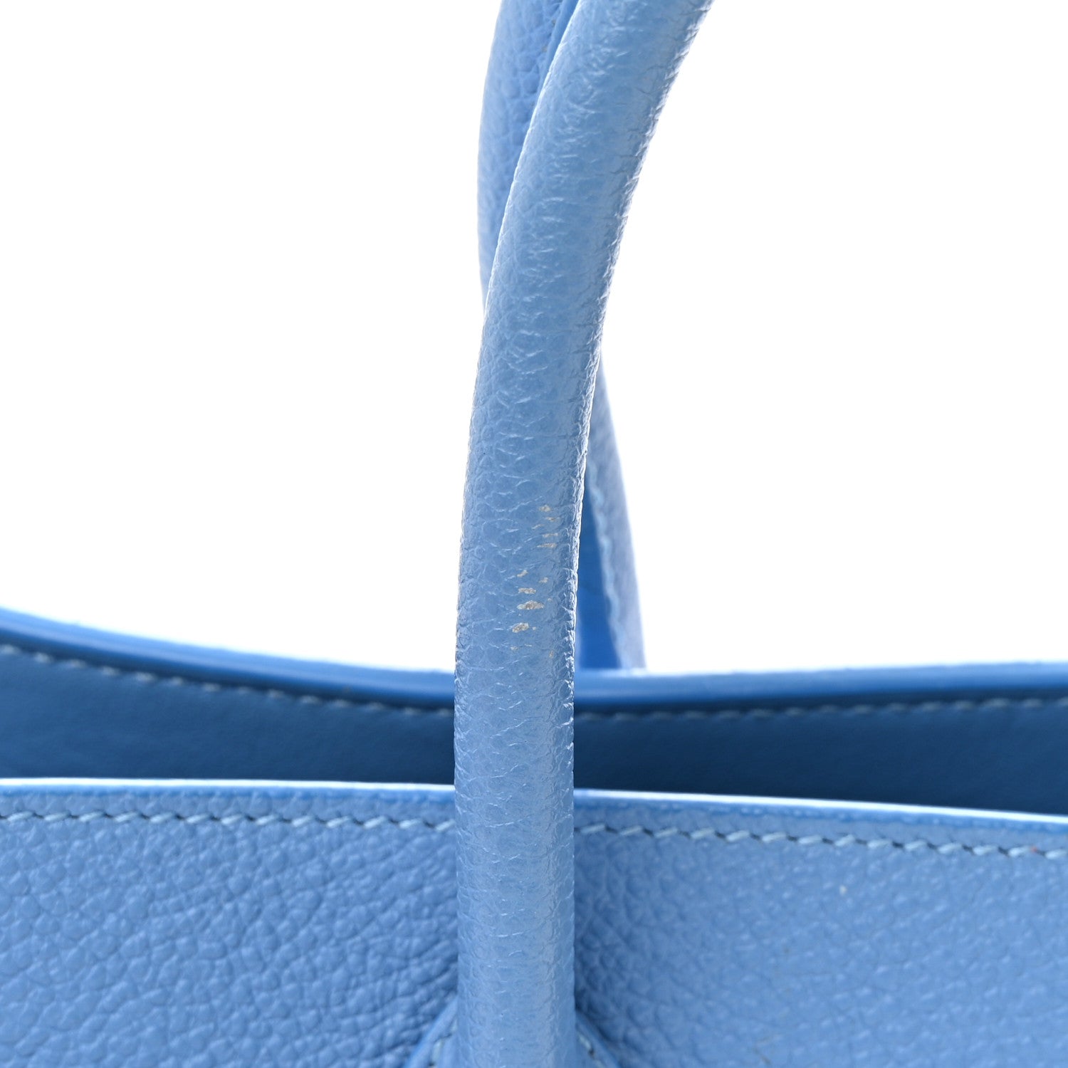 Saint Laurent Grained Calfskin Baby Sac De Jour Blue Clair 17 of 19