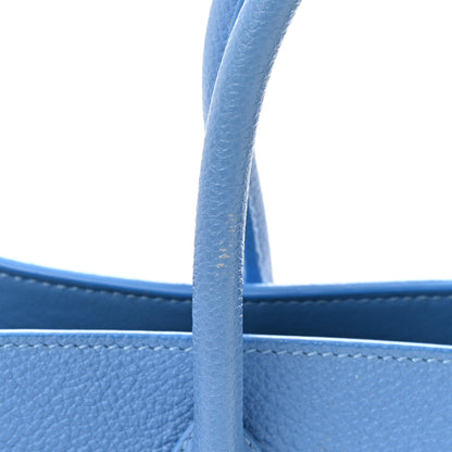 Saint Laurent Grained Calfskin Baby Sac De Jour Blue Clair 17 of 19