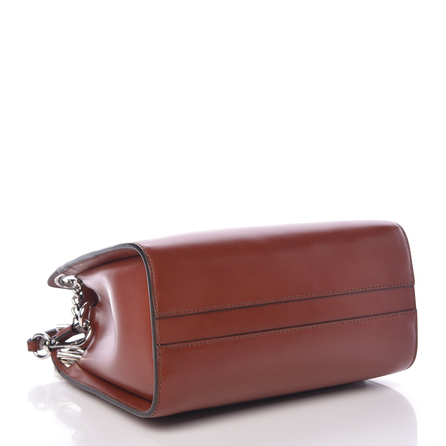 Chloe Shiny Calfskin Mini Annie Shoulder Bag Sepia Brown 4 of 11