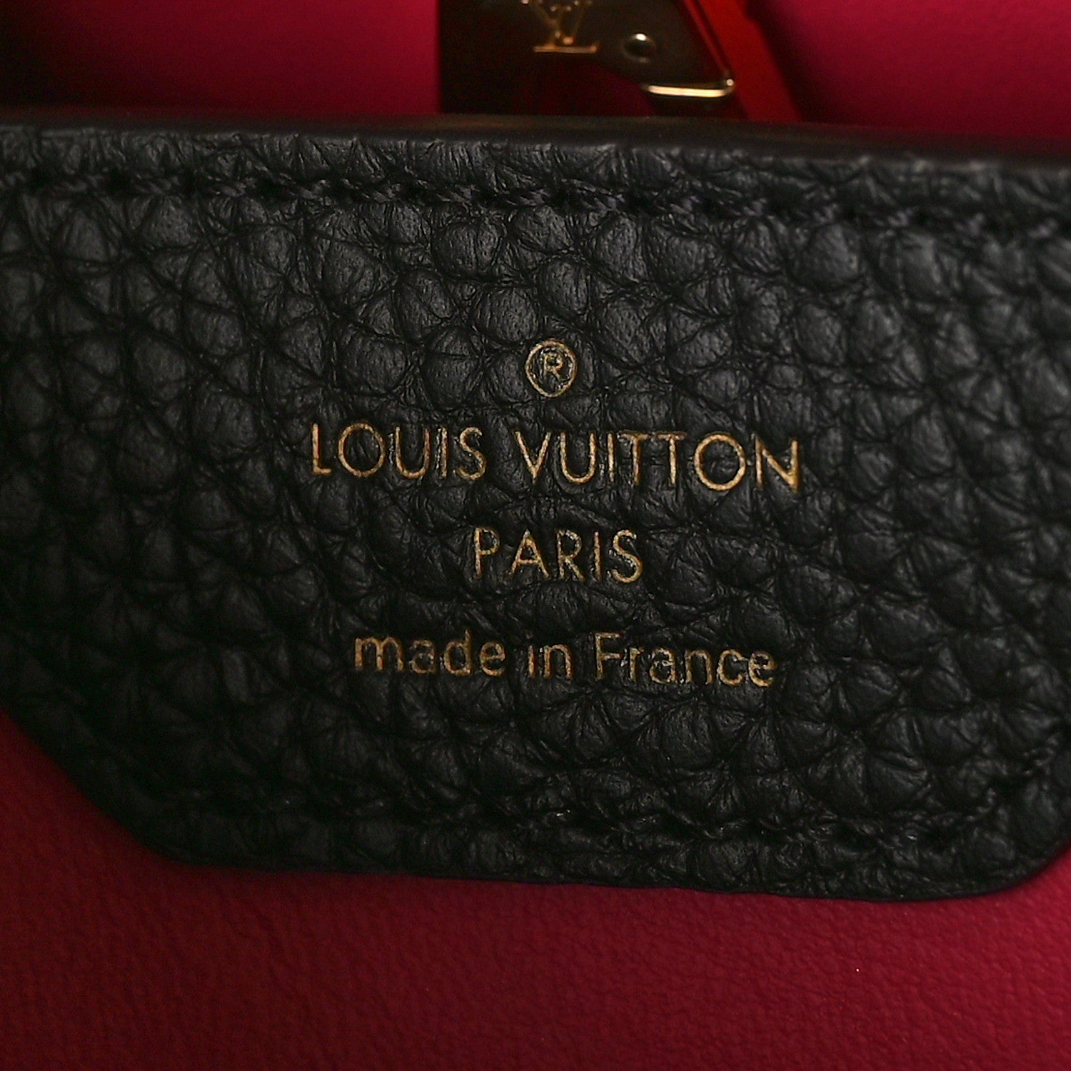 Louis Vuitton Taurillon Capucines BB Black 6 of 8