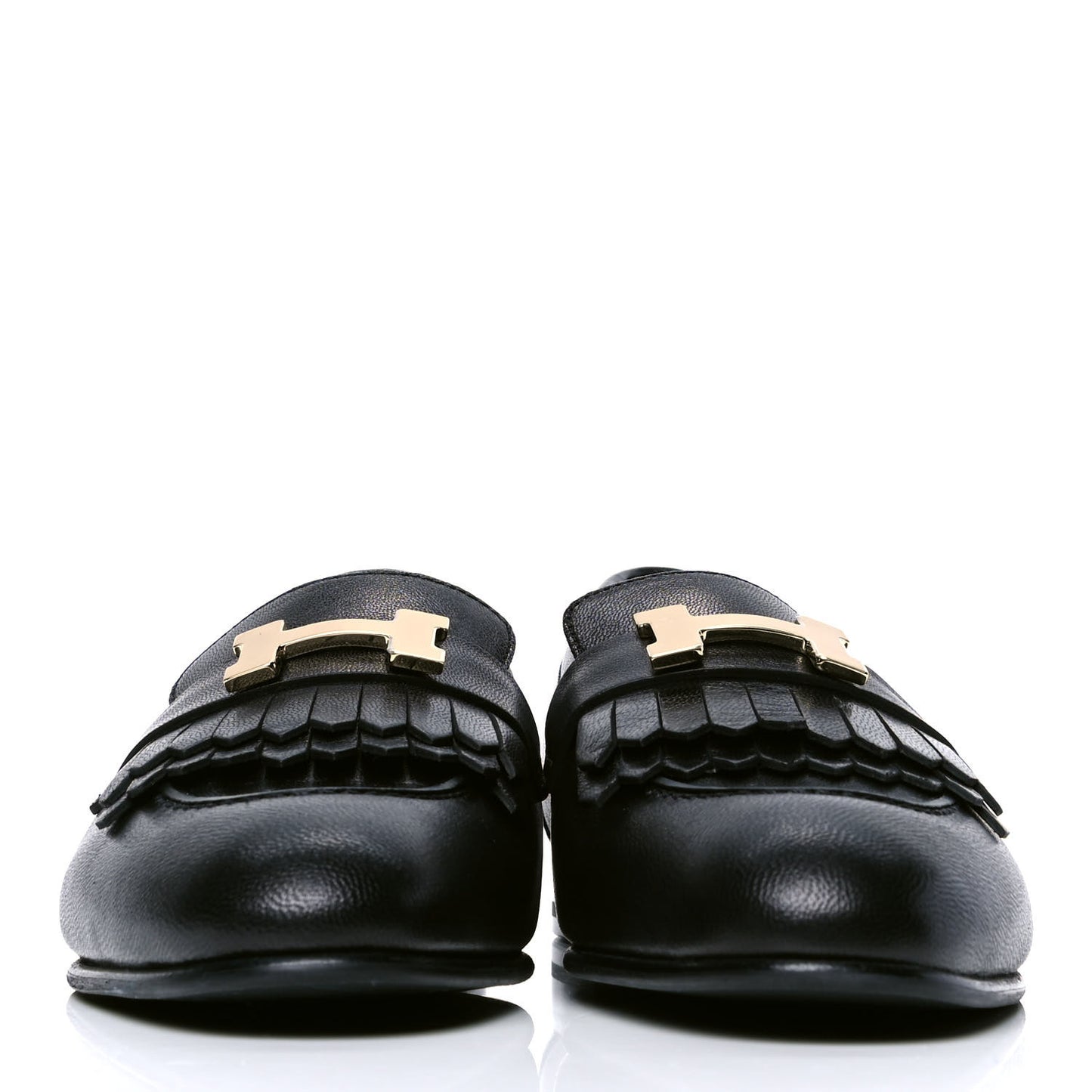 Goatskin Womens Royal Loafers 36 Black