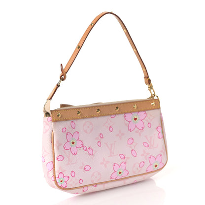 Louis Vuitton Monogram Cherry Blossom Pochette Accessories Pink 3 of 9
