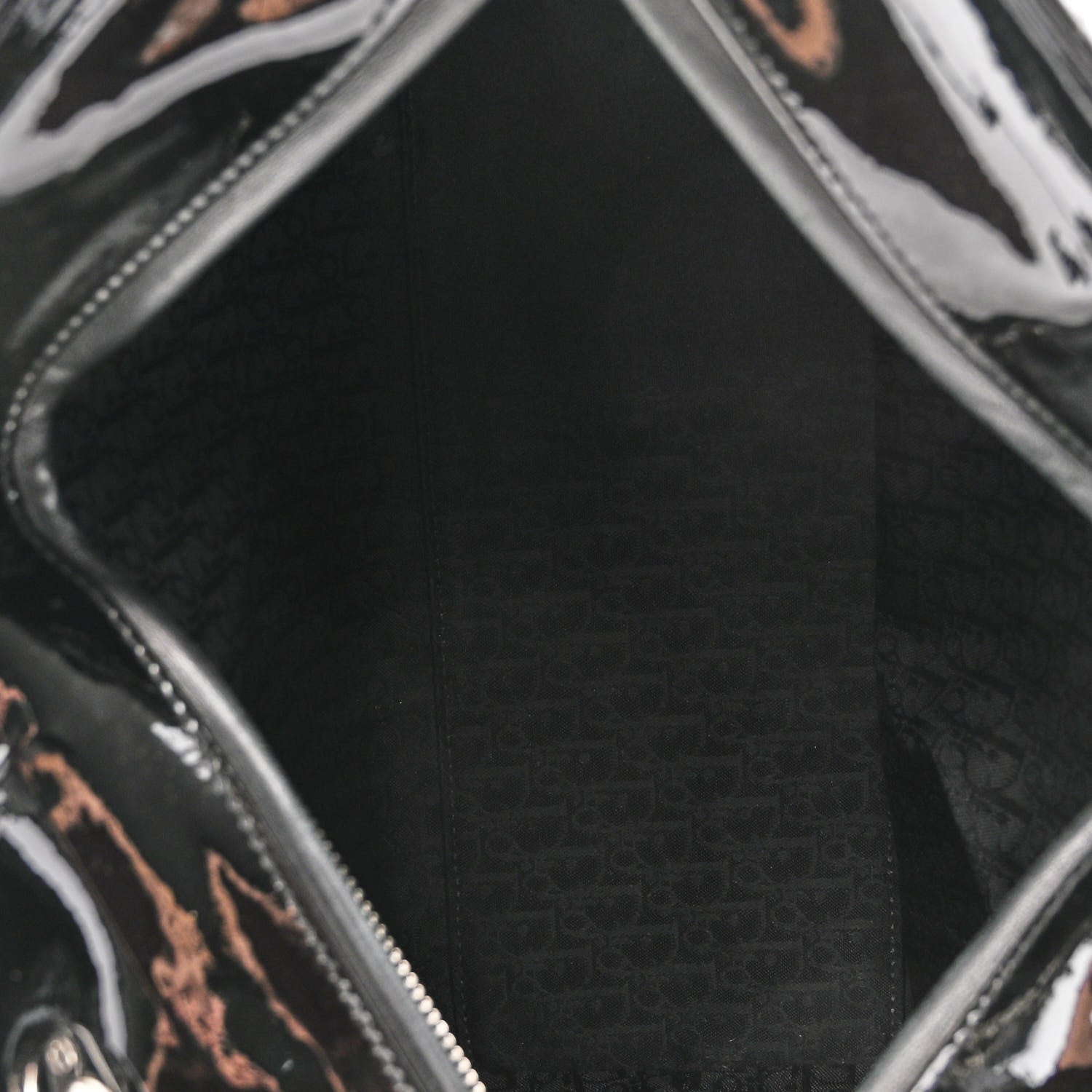 Christian Dior Patent Cannage Stitched Large Lady Dior Black 5 of 10