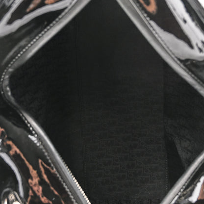 Christian Dior Patent Cannage Stitched Large Lady Dior Black 5 of 10