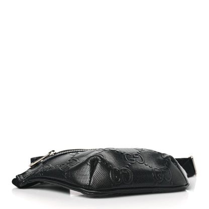 Gucci Calfskin GG Tennis Embossed Belt Bag Black 4 of 9