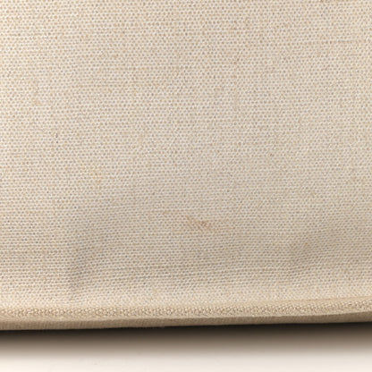 Saint Laurent Linen Calfskin Rive Gauche Tote Optic White 12 of 12