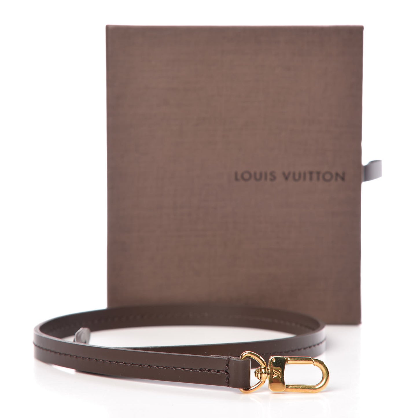Calfskin Pochette Accessories Strap Brown