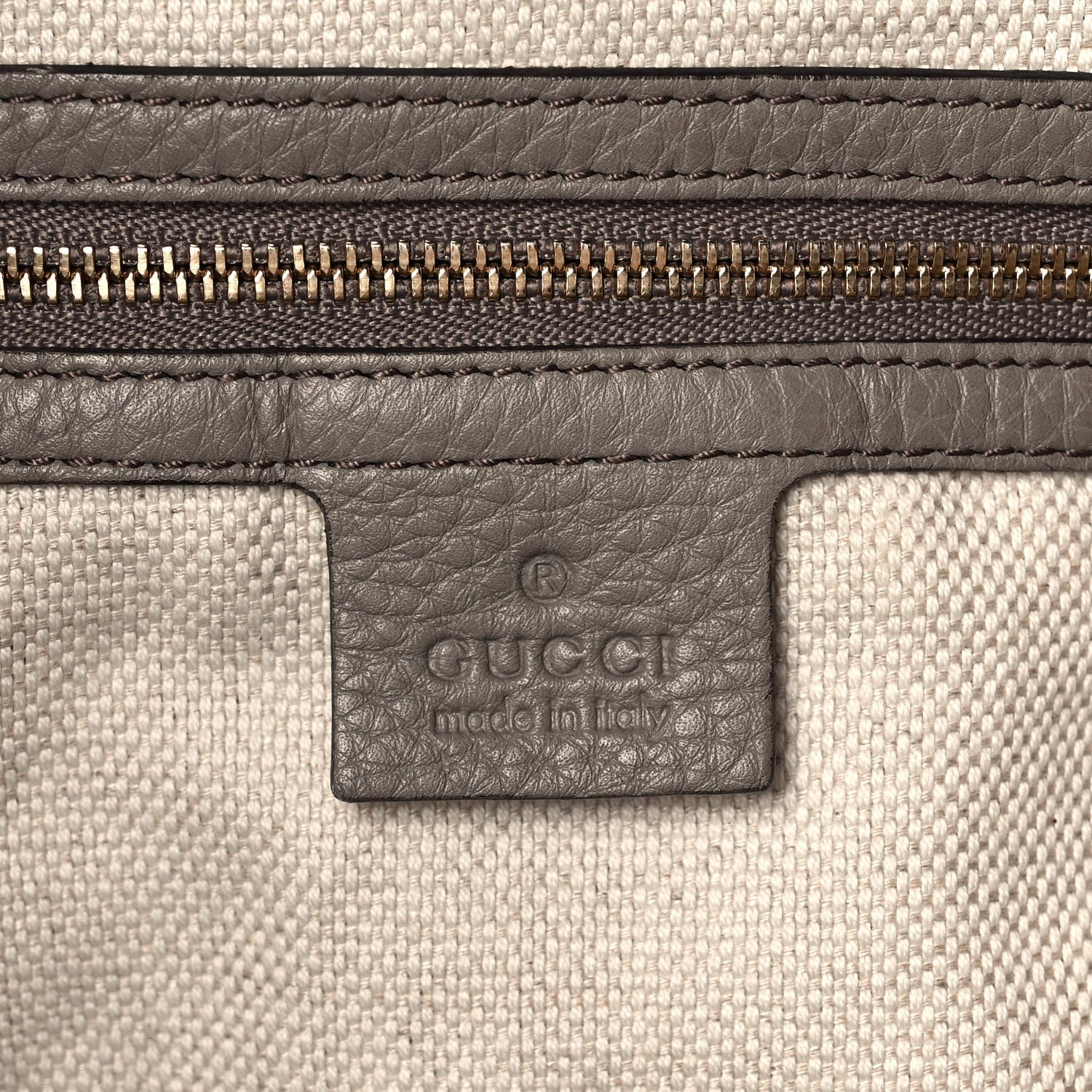 Gucci Pebbled Calfskin Medium Soho Shoulder Bag New Fango 6 of 11