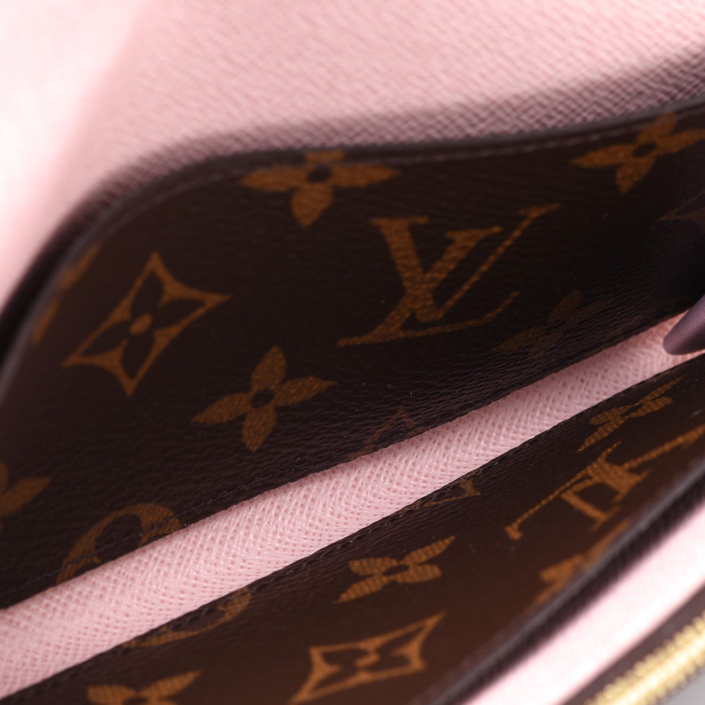 Monogram Emilie Wallet Rose Ballerine