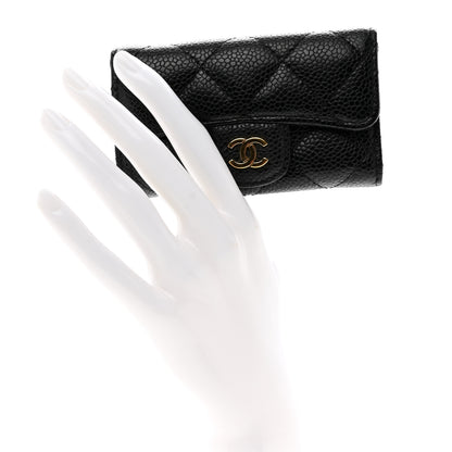 Chanel Caviar Quilted 6 Key Holder Black 2 of 8