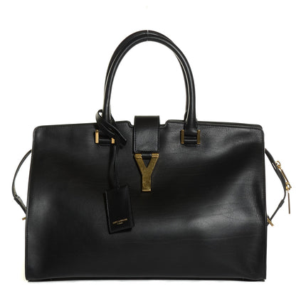 Saint Laurent Smooth Calfskin Medium Classic Cabas Y Bag Black 1 of 8
