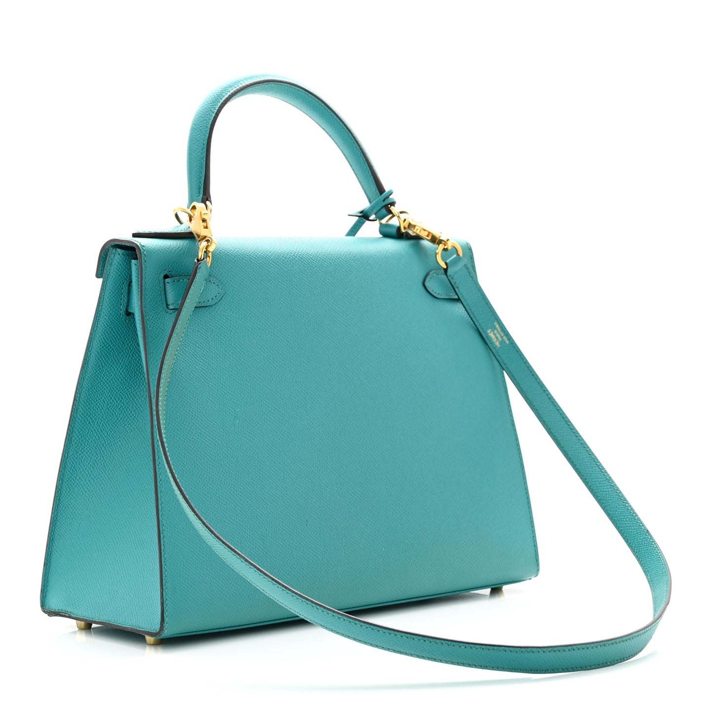 Epsom Kelly Sellier 28 Bleu Paon