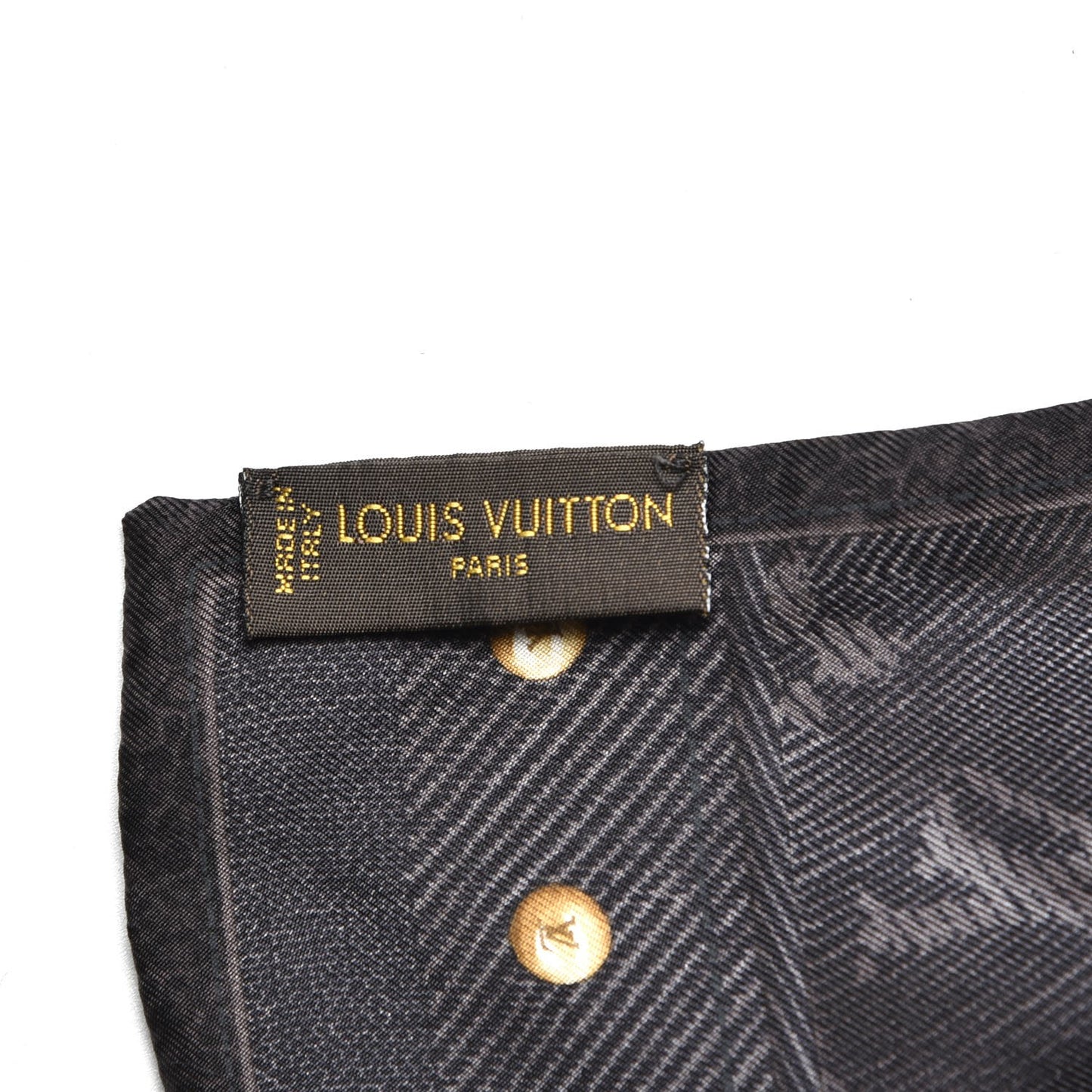 Silk Monogram New Denim Bandeau Black