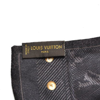 Louis Vuitton Silk Monogram New Denim Bandeau Black 4 of 5