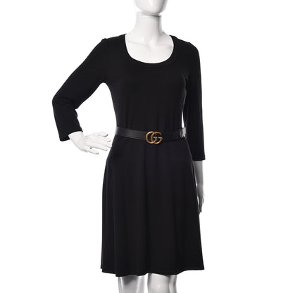 Gucci Calfskin Double G 30mm Belt 75 30 Black 2 of 7