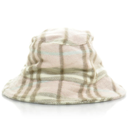 Burberry Cashmere Candy Check Bucket Hat Pink 3 of 7