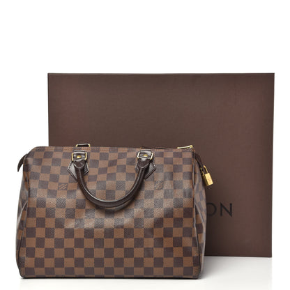 Louis Vuitton Damier Ebene Speedy 30 16 of 16