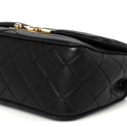 Chanel Lambskin Scallop Quilted Small Pagoda Flap Black 11 of 11