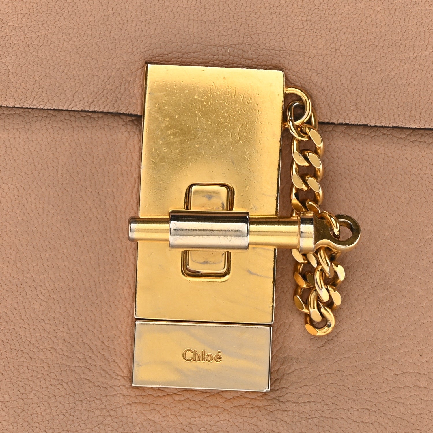 Chloe Grained Lambskin Mini Drew Shoulder Bag Biscotti Beige 8 of 10
