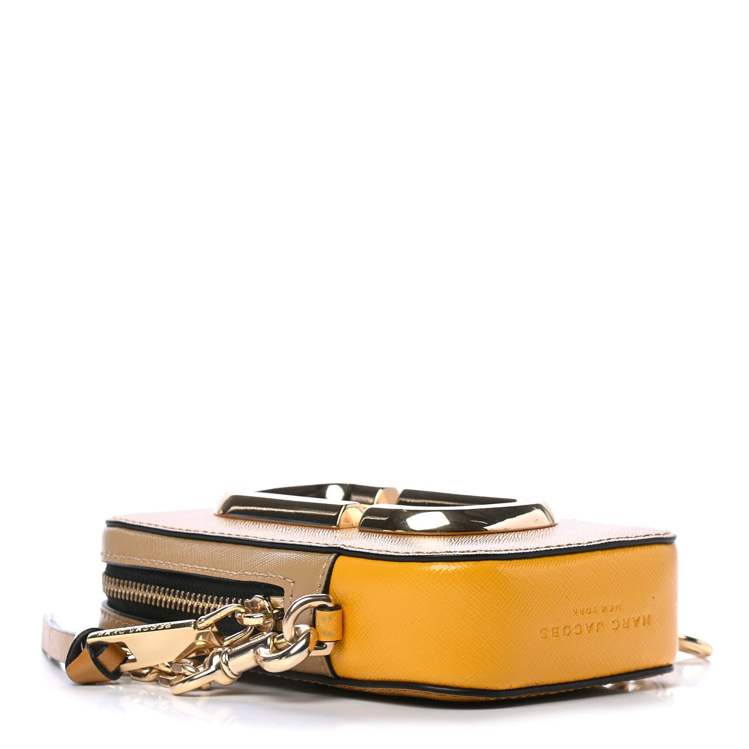 Marc Jacobs Saffiano The Hot Shot Crossbody Mustard 3 of 4