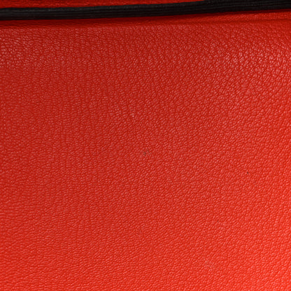 Hermes Togo Birkin Verso 35 Bleu Nuit Orange Poppy 9 of 18
