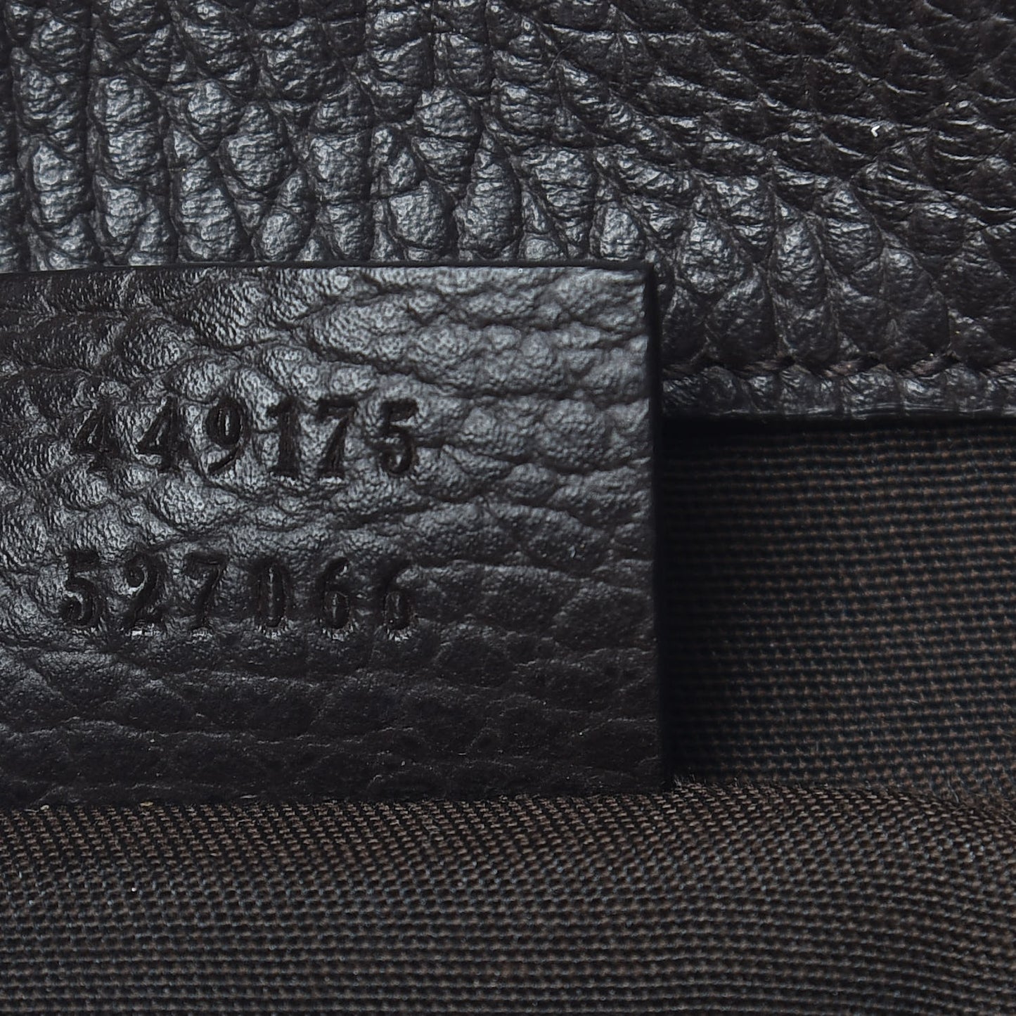 Monogram Dollar Calfskin O Drawstring Backpack Beige Ebony Testa di Moro Dark Chocolate