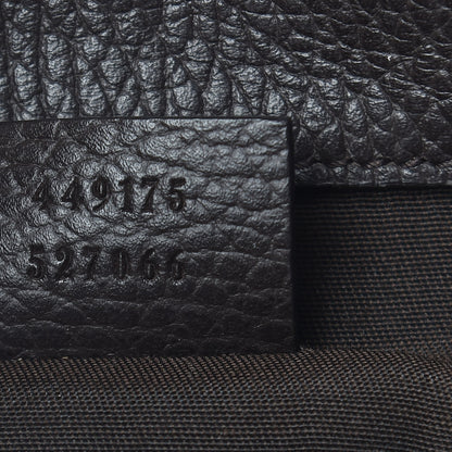 Gucci Monogram Dollar Calfskin O Drawstring Backpack Beige Ebony Testa di Moro Dark Chocolate 7 of 12