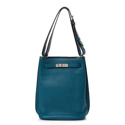 Hermes Taurillon Clemence Eclat So Kelly 22 Bleu Izmir Saphir 1 of 9