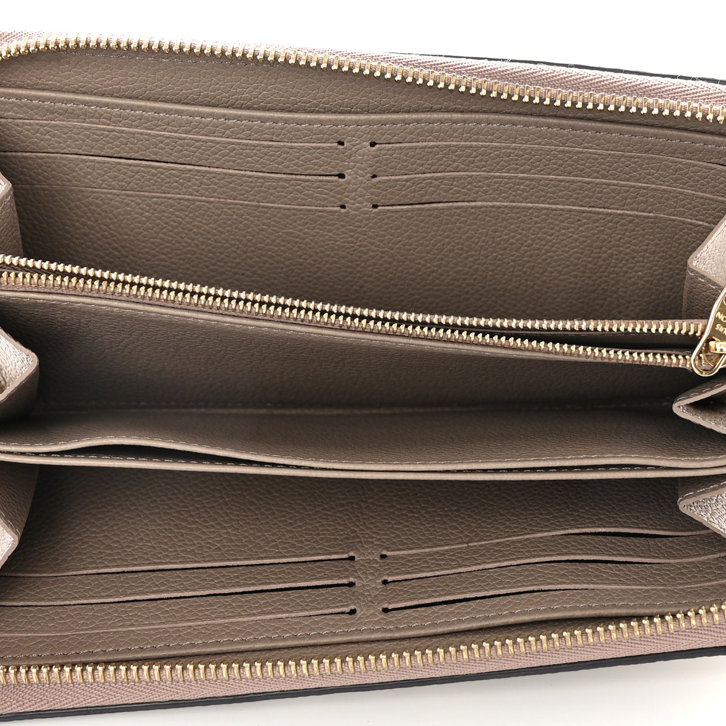 Empreinte Monogram Giant Zippy Wallet Tourterelle Creme