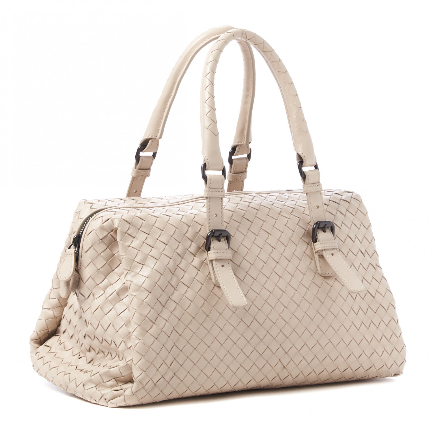 Bottega Veneta Nappa Intrecciato Boston Mink 2 of 7