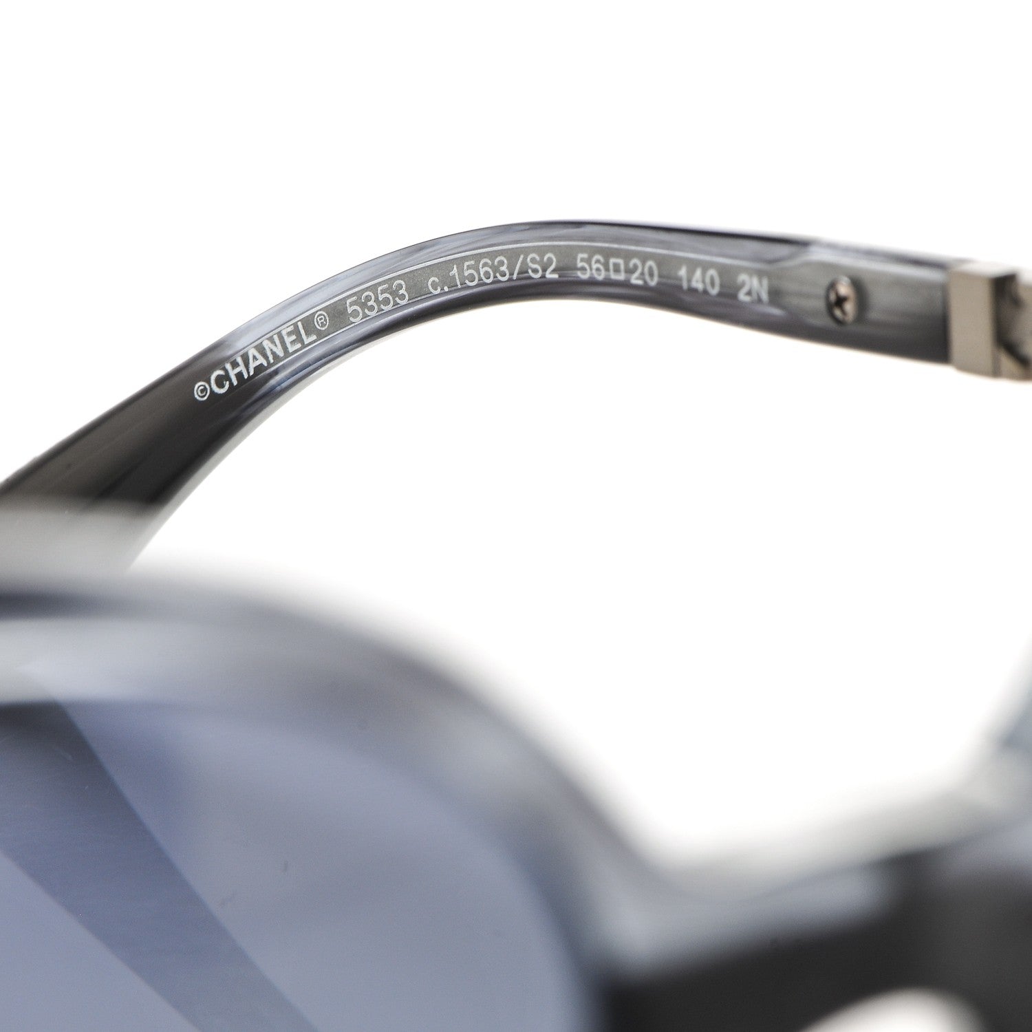 Chanel Chain Oval Summer Sunglasses 5353 Blue 5 of 8