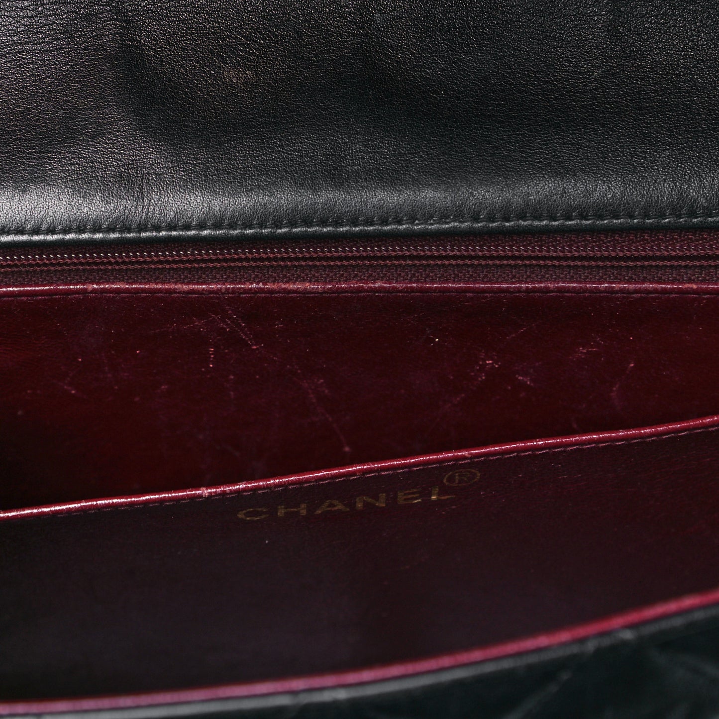 Lambskin Quilted XL Jumbo Single Flap Black