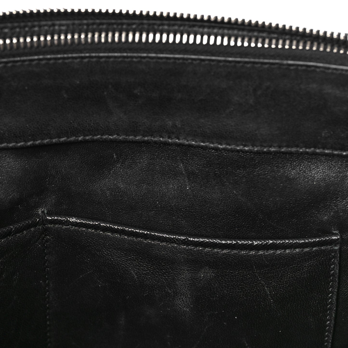 Saffiano City Calf Medium Galleria Double Zip Tote Black