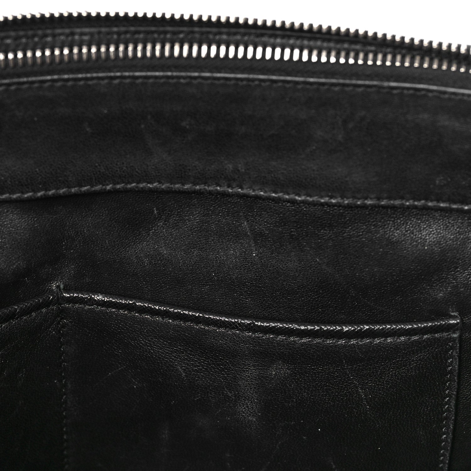 Prada Saffiano City Calf Medium Galleria Double Zip Tote Black 10 of 11